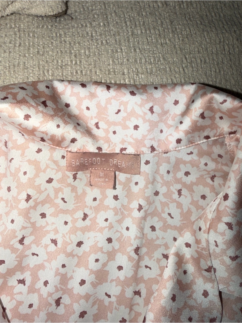 Soft Pink Floral Short Sleep Set - Women's Pajama Top & Shorts - Picture 2 of 5